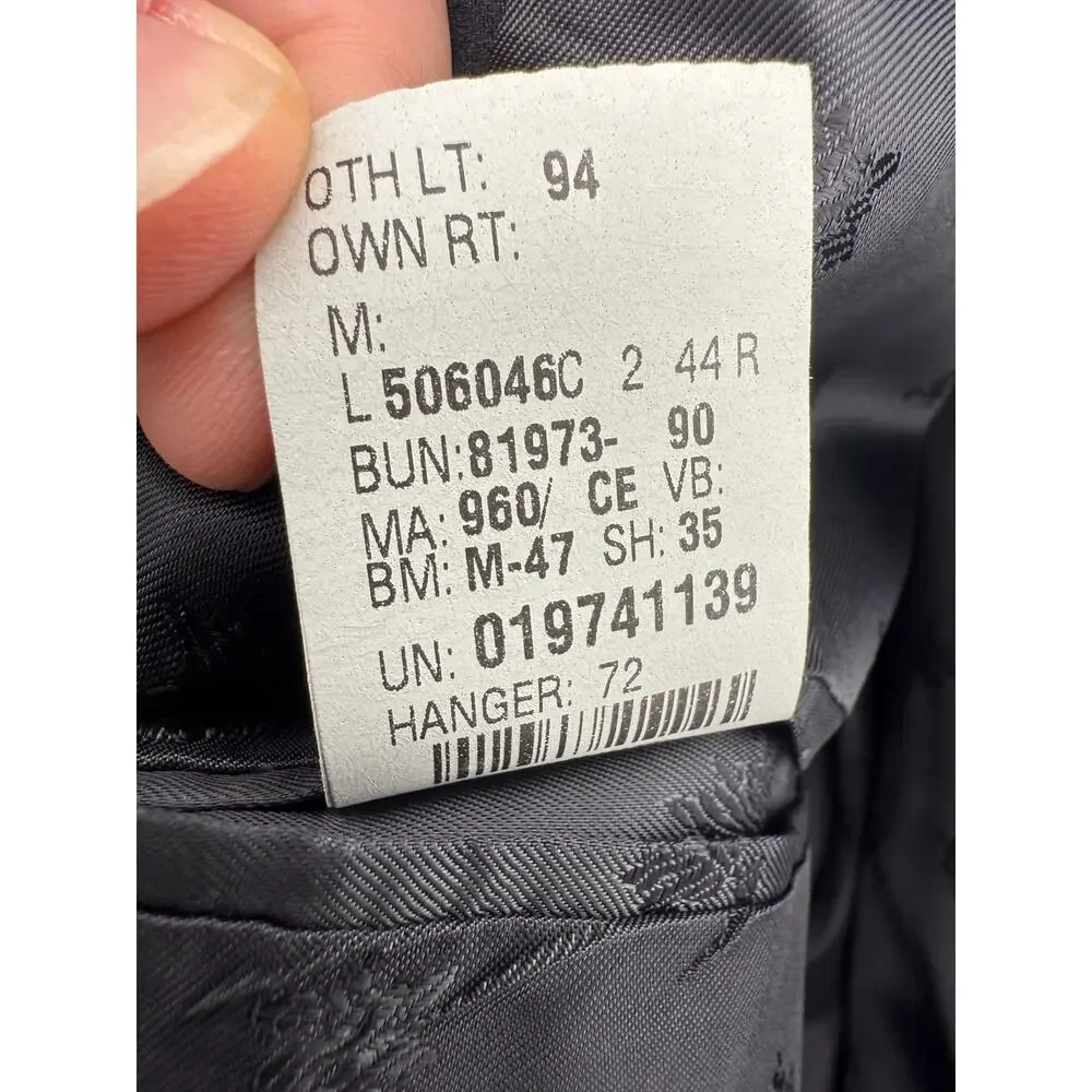 Ralph Ralph Lauren Men's Wool Black Suit Jacket Size 44R